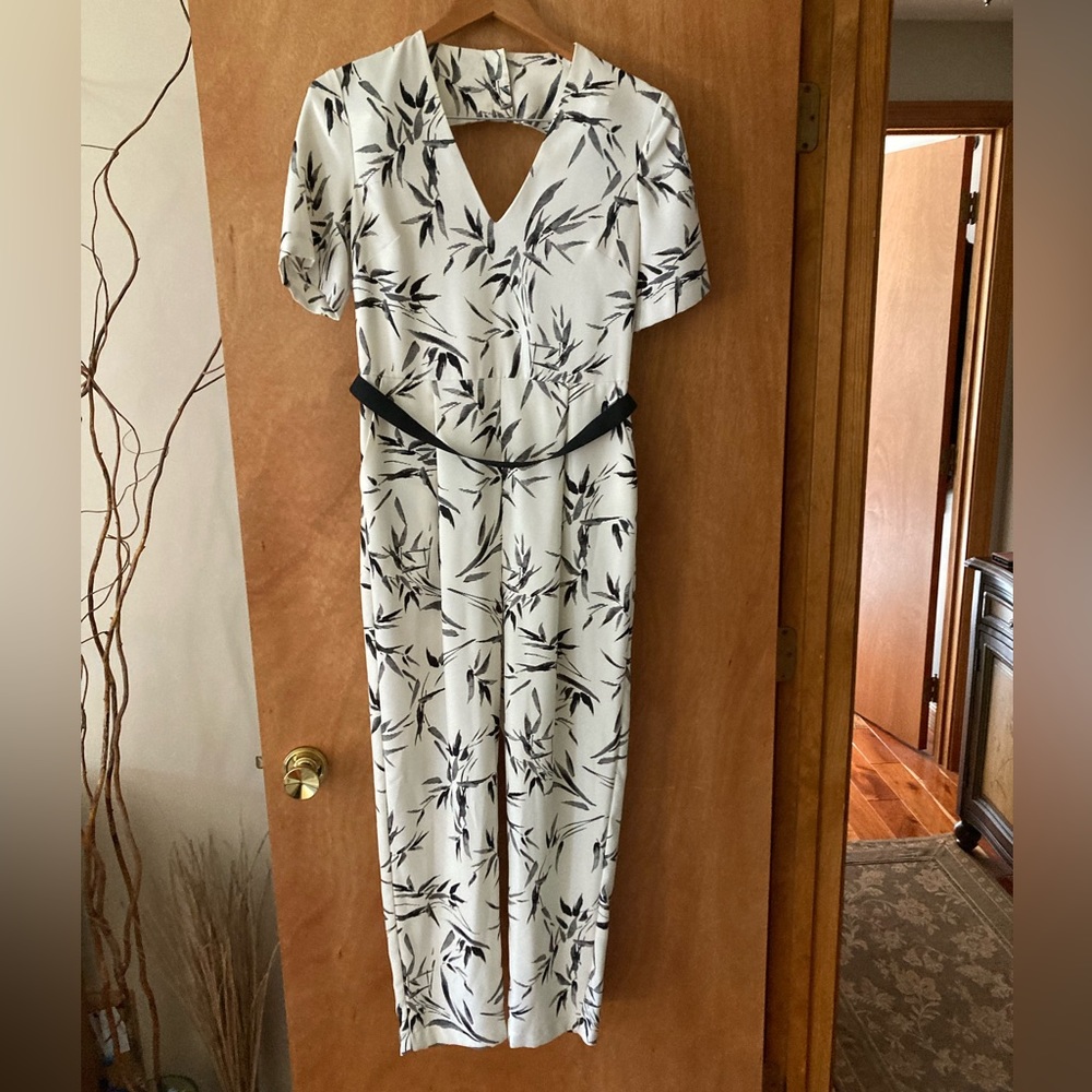 Topshop Floral Jumpsuit with Belt - EUC